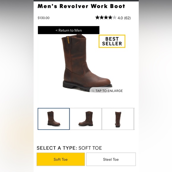 Caterpillar Revolver Work Boot - Picture 2 of 7